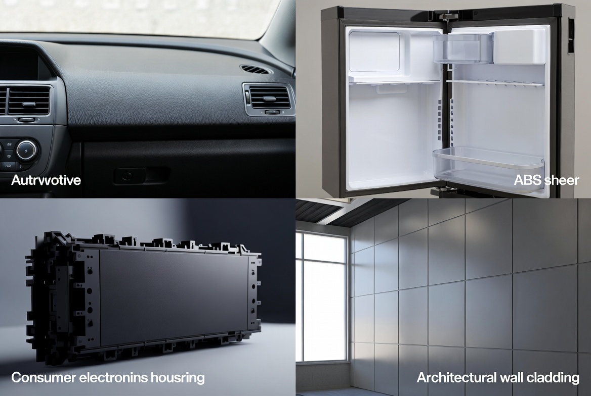 Применение листов ABS в различных отраслях промышленности