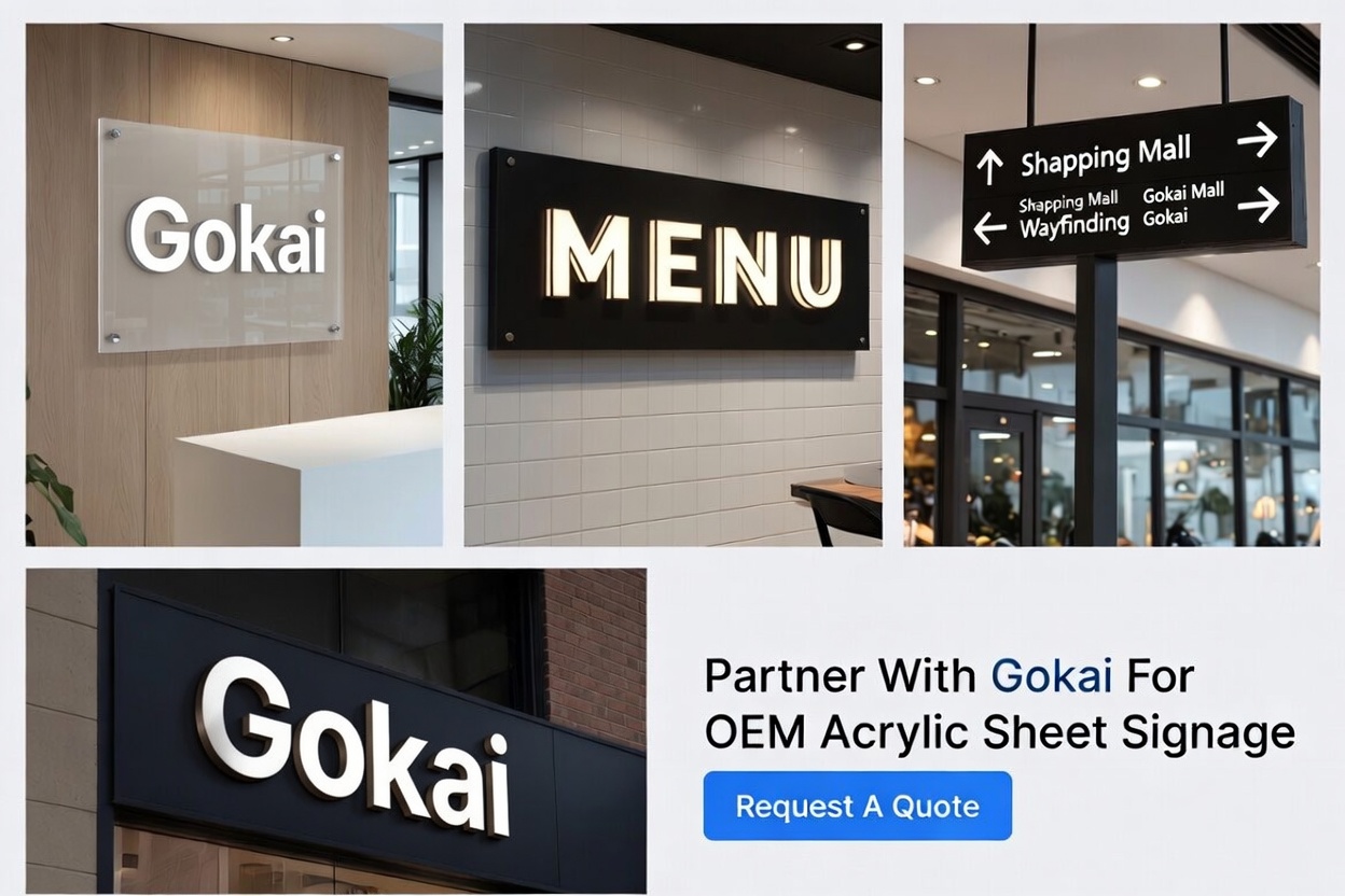 Портфолио акриловых вывесок с CTA