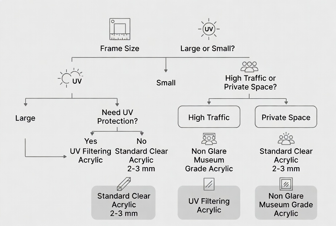 Выбор подходящего акрила для рам